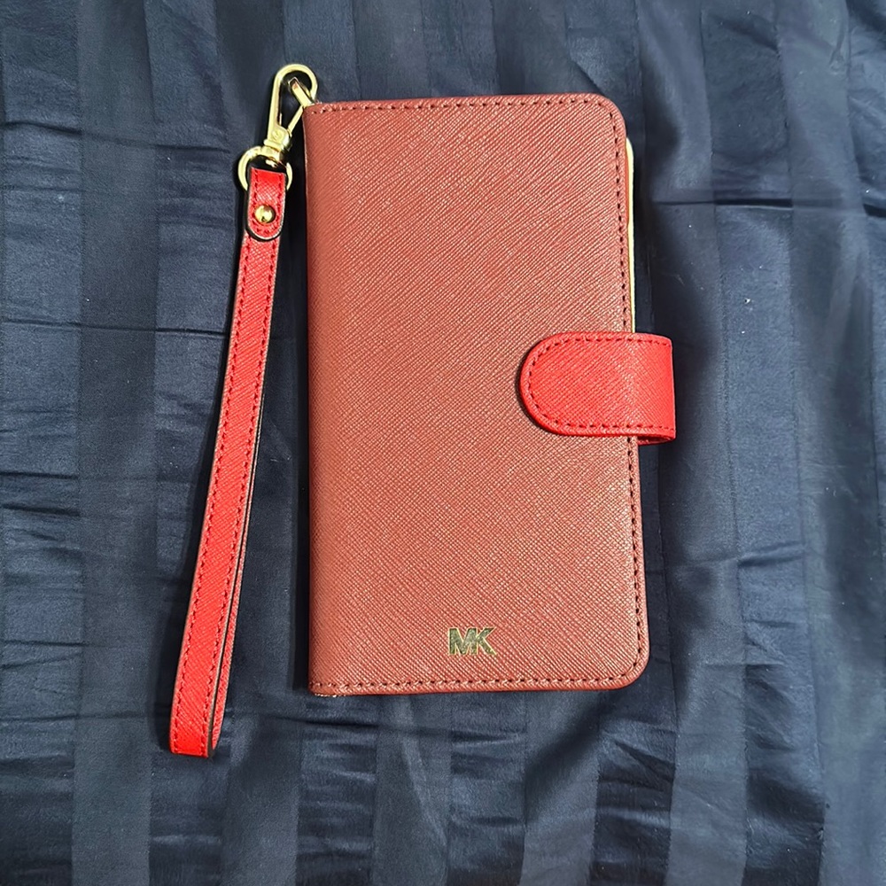 Michael Kors Saffiano Leather Folio Phone Case for  IPHONE XR !!!